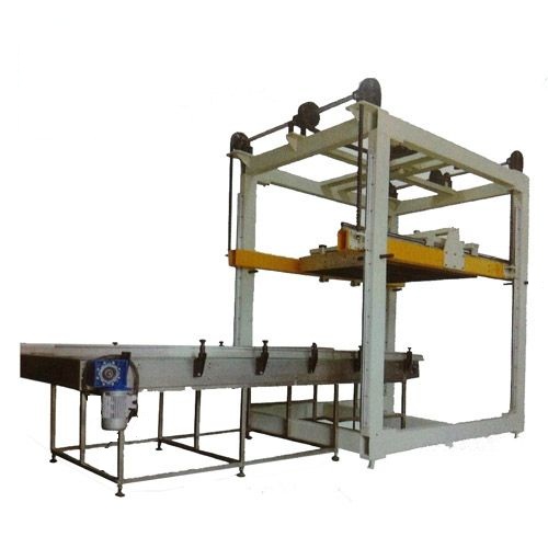 Magnetic low-order filled can depalletizer